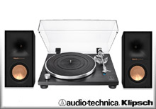 Audio Technica AT-LPW30BK + Klipsch R-50PM
